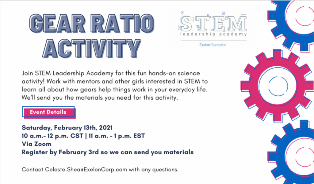 STEM Academy Virtual Gear Ratio Activity