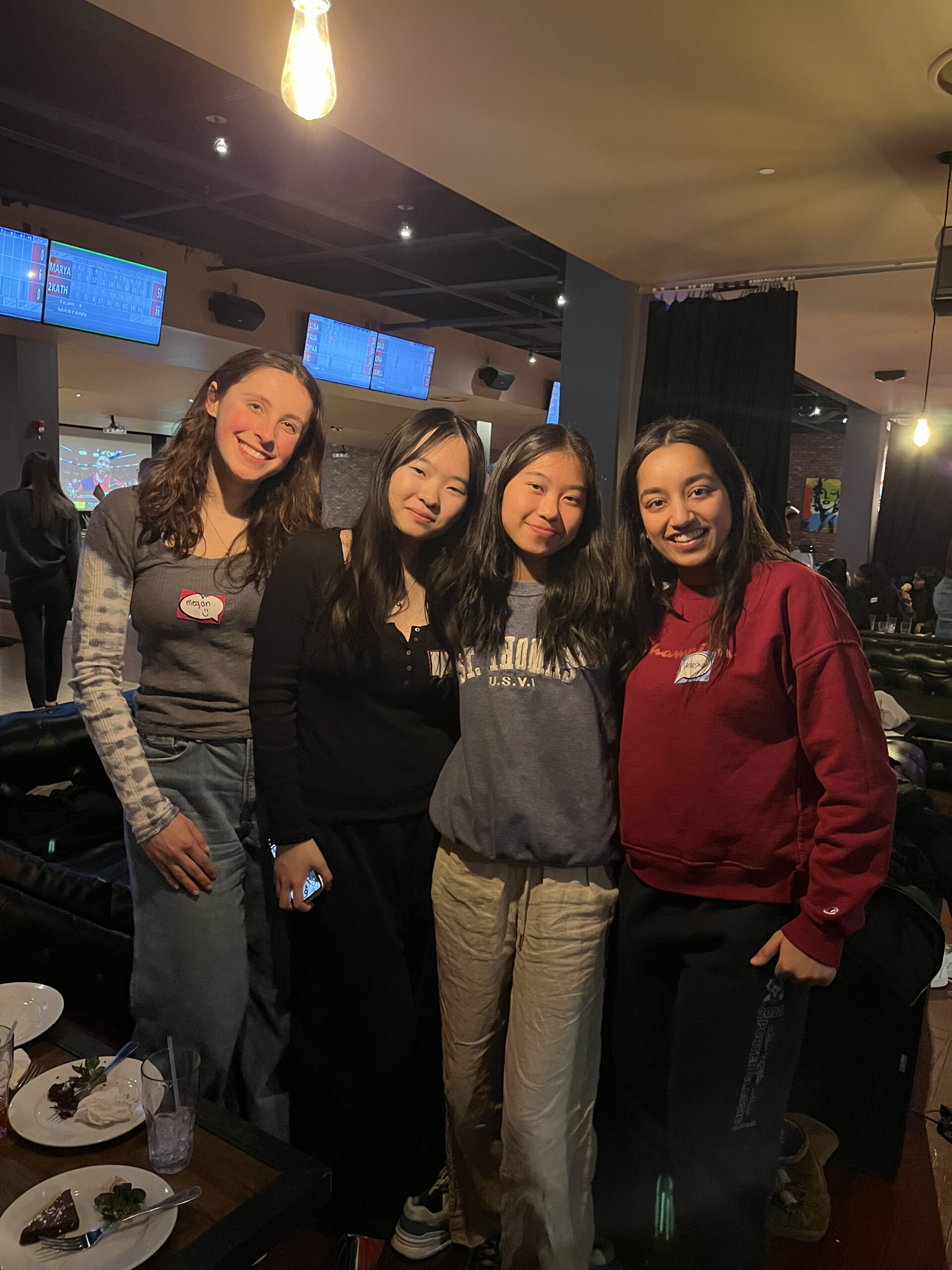 Group of high school girls at a conference